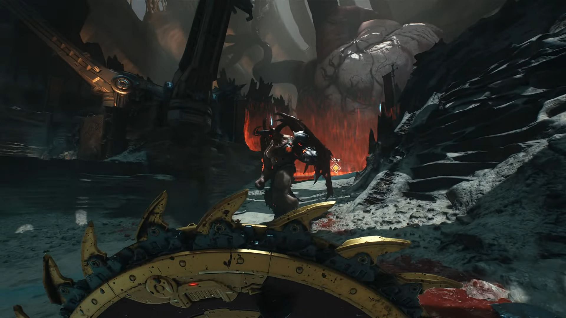 Armored demons in the game (Image via Bethesda Softworks)
